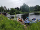 на старте сплава